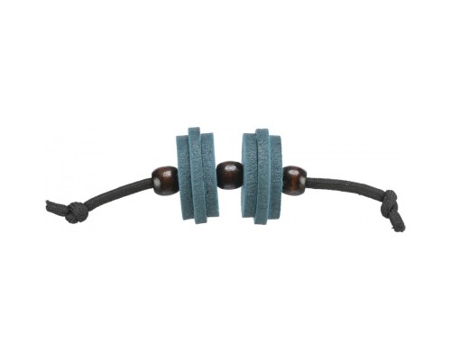 Іграшка для котів Trixie Гантель на струні CityStyle Фетр/дерево Сірий/чорний 13 см (4011905411323)