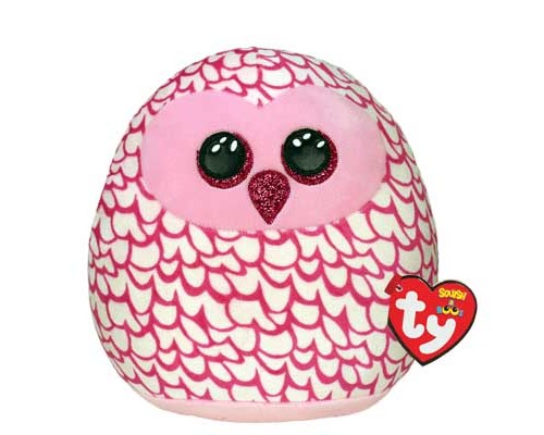 М'яка іграшка Ty Подушка Squish-a-boos Сова Pinky 40 см (39204)
