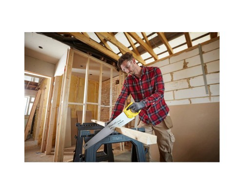 Ножівка Stanley SHARPCUT із загартованими зубами, L=500мм, 7 tpi (STHT20367-1)