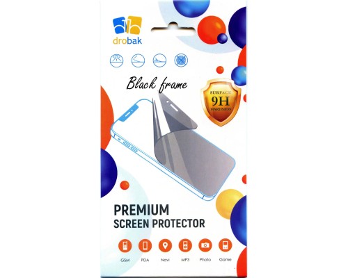 Скло захисне Drobak на Apple iPhone 16 (Black) (171789)