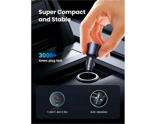 Зарядний пристрій Ugreen 2xUSB 63W (USB-C+USB-A) QC3.0 (EC701) (35023)