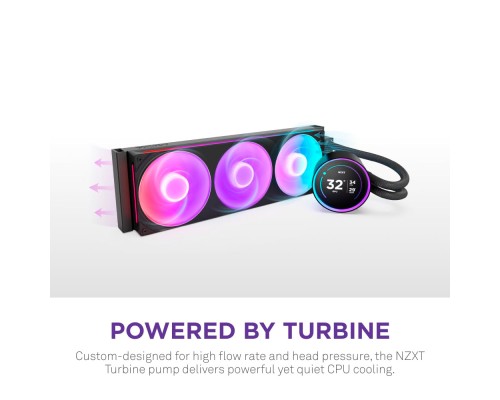 Система рідинного охолодження NZXT Kraken Elite RGB 360mm AIO (RL-KR36E-B2)