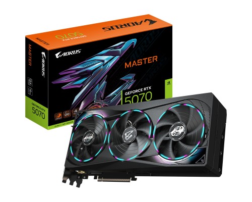 Відеокарта GIGABYTE GeForce RTX5070 12Gb AORUS MASTER (GV-N5070AORUS M-12GD)