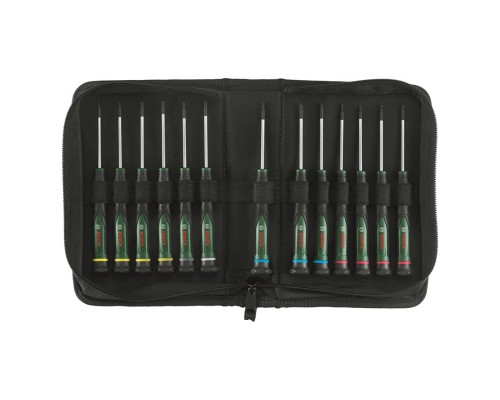 Набір викруток Bosch прецизійних 13шт, SL, PH, TX, HEX, сталь CrV (1.600.A02.Z9N)