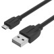 Дата кабель USB 2.0 AM to Micro 5P 1.0m Vention (VAS-A40-B300)