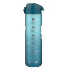 Пляшка для води ION8 OneTouch Times To Drink 1000 мл BPA Free, Teal & Blue (I8RF1000PTBMOT)