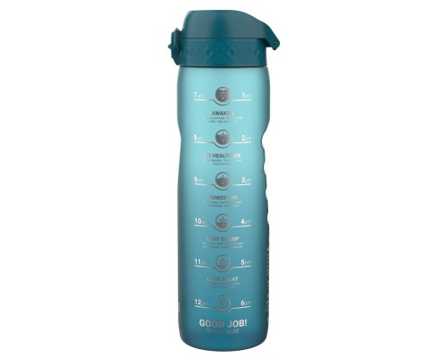 Пляшка для води ION8 OneTouch Times To Drink 1000 мл BPA Free, Teal & Blue (I8RF1000PTBMOT)