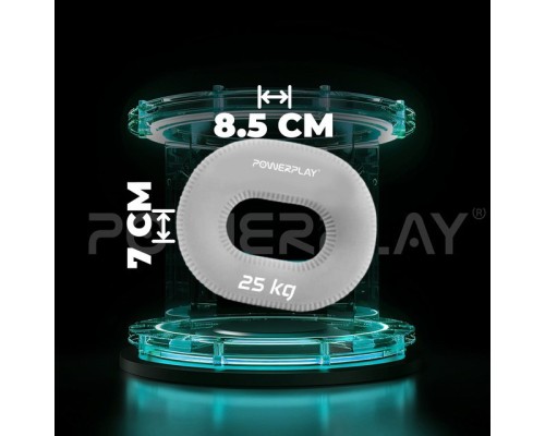 Еспандер PowerPlay PP-4336 Hand Grip Large 25 кг Сірий (PP_4336_Grey_25kg)