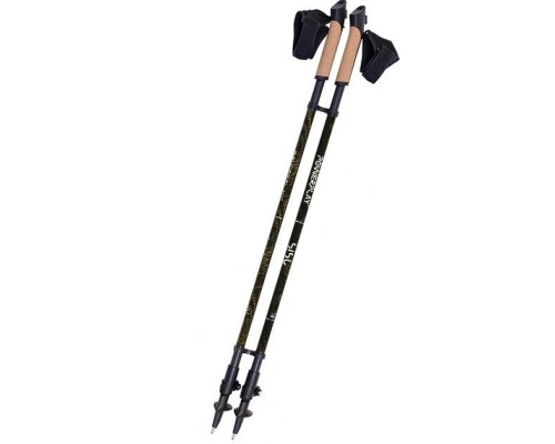 Палиці для скандинавської ходи PowerPlay 9105 Sisu Black/Gold 80-135 см (PP_9105_SISU)