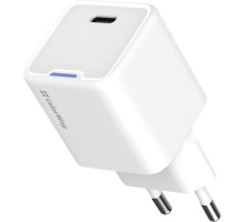 Зарядний пристрій ColorWay GaN Mini 25W PD Port PPS USB-C white (CW-CHS052PD-WT)