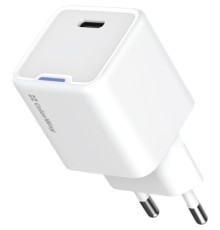 Зарядний пристрій ColorWay GaN Mini 25W PD Port PPS USB-C white (CW-CHS052PD-WT)