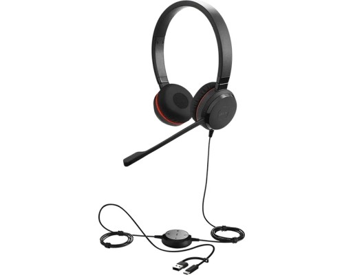 Навушники Jabra Evolve 30 II MS USB Type-C/Type-A Stereo Black (5399-823-369)