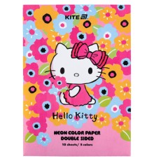 Кольоровий папір Kite А4 неоновий Hello Kitty (10 аркушів/ 5 кольорів) (HK24-252-1)