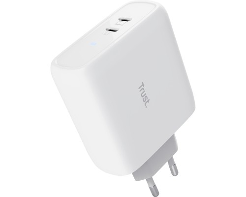 Зарядний пристрій Trust Maxo 65W 2xUSB-C PD white (25381_TRUST)