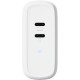Зарядний пристрій Trust Maxo 65W 2xUSB-C PD white (25381_TRUST)