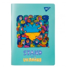 Зошит Yes А5 Stand with Ukraine пластикова обкладинка 70 аркушів, клітинка (681859)
