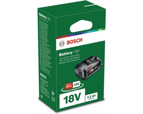 Акумулятор до електроінструменту Bosch PBA, 18V, 2.5Ah, 0.3кг (1.600.A00.5B0)