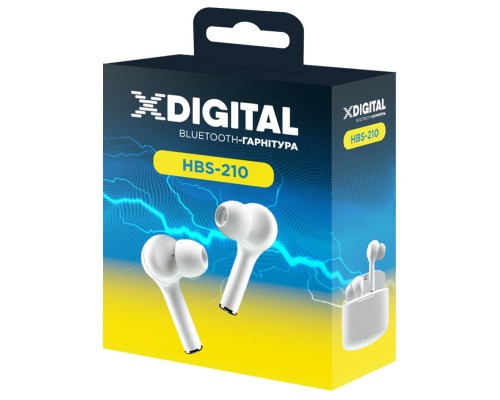 Навушники X-Digital HBS-210 White (HBS-210W)