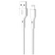 Дата кабель USB 2.0 AM to Lightning 1.0m Rock XO (NB230_L_White)