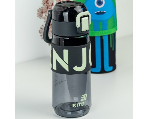 Пляшка для води Kite 550 мл сіра (K25-1232-1)