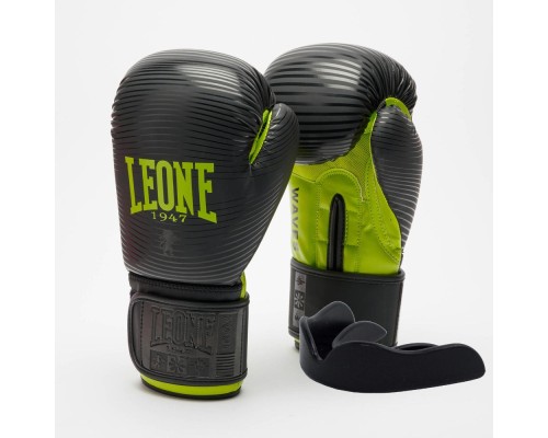 Боксерські рукавички Leone GN313 Waves Black 16 унцій (GN313_Black_16oz)