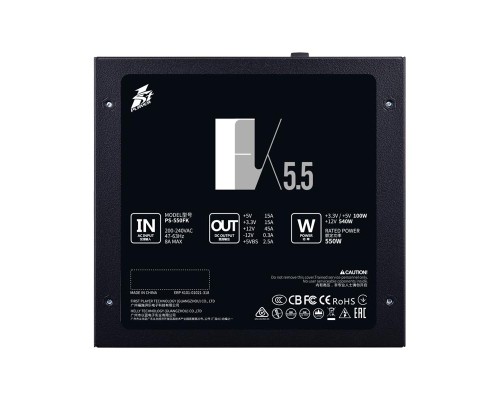 Блок живлення 1stPlayer 550W (FK-550-BK-EU)