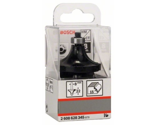 Фреза Bosch Professional карнизна, Std, S8, R15, L22 (2.608.628.345)