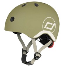 Шолом Scoot&Ride оливковий з ліхтариком 45-51см (SR-181206-OLIVE)