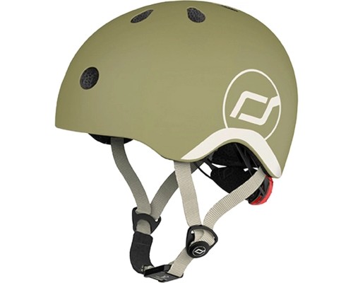 Шолом Scoot&Ride оливковий з ліхтариком 45-51см (SR-181206-OLIVE)