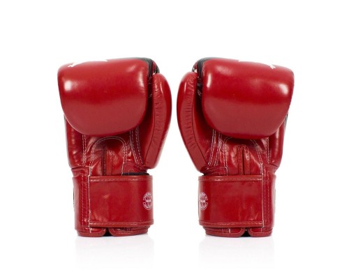 Боксерські рукавички Fairtex BGV1 Nation Print Red 12 унцій (бинти в комплекті) (BGV1_Print_12oz_Red)