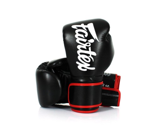 Боксерські рукавички Fairtex BGV14 Black 12 унцій (бинти в комплекті) (BGV14_12oz_Black)