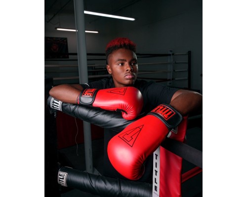 Боксерські рукавички Title Boxing Vegan Gloves Red/Black 14 oz (VGFBG 14 oz RD/BK)