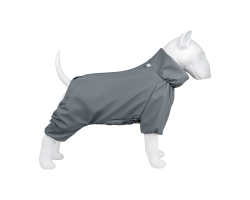 Дощовик для тварин WAUDOG Clothes водонепроникний XS30 сірий (198211)