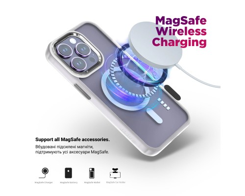 Чохол до мобільного телефона Armorstandart Unit MagCase Apple iPhone 17 Pro Max Matte Clear (ARM86299)