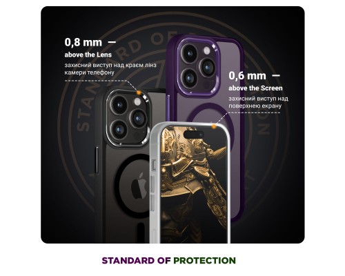 Чохол до мобільного телефона Armorstandart Unit MagCase Apple iPhone 17 Pro Max Matte Clear (ARM86299)