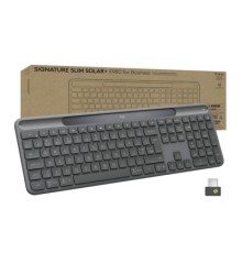 Клавіатура Logitech Slim Solar+ for Business Wireless/Bluetooth Graphite (920-013779)
