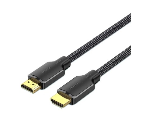 Кабель мультимедійний Cotton Braided 4K HDMI Male to Male Cable 2M Black VENTION (ALLBH)