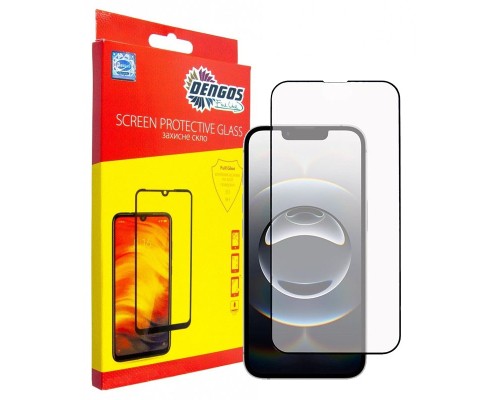 Скло захисне Dengos Full Glue iPhone 16e Black (TGFG-424)