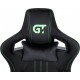 Крісло ігрове GT Racer X-8006 Black/Green (X-8006 Fabric Black/Green)
