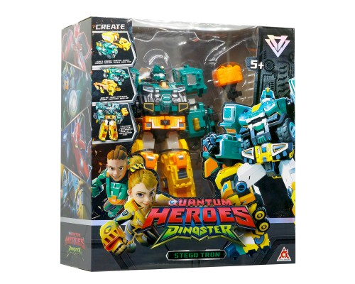 Трансформер Dinoster Стего Трон (2 машини, динозаври) (EU580804)