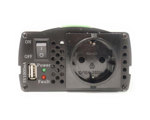 Автомобільний інвертор 24V/220V 300W, USB 5V 1A, HYM300-242 PowerPlant (KD00MS0002) Автомобільний інвертор 24V/220V 300W, USB 5V 1A, HYM300-242 PowerPlant (KD00MS0002)