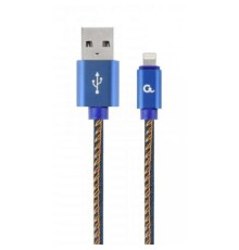 Дата кабель USB 2.0 AM to Lightning 2.0m Cablexpert (CC-USB2J-AMLM-2M-BL)