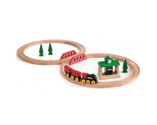 Залізниця Brio Classic набір з вокзалом (33028)