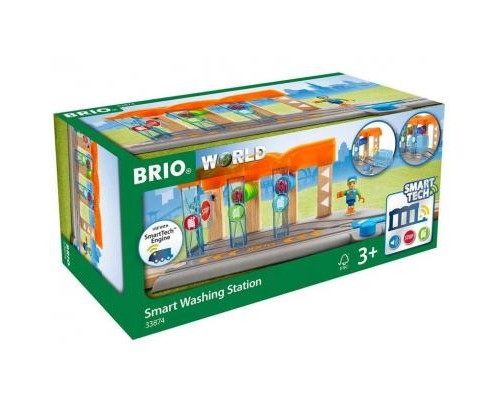 Залізниця Brio World Smart Tech Мийка потягів (33874)
