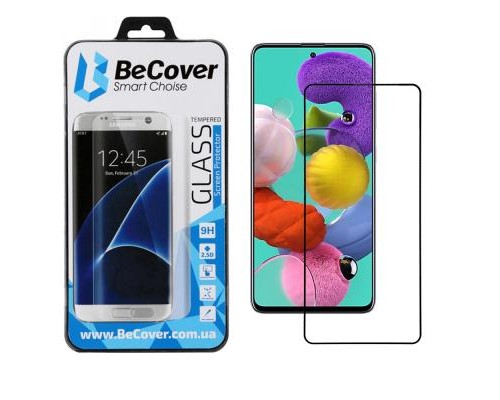 Скло захисне BeCover Samsung Galaxy A51 SM-A515 Black (704668)