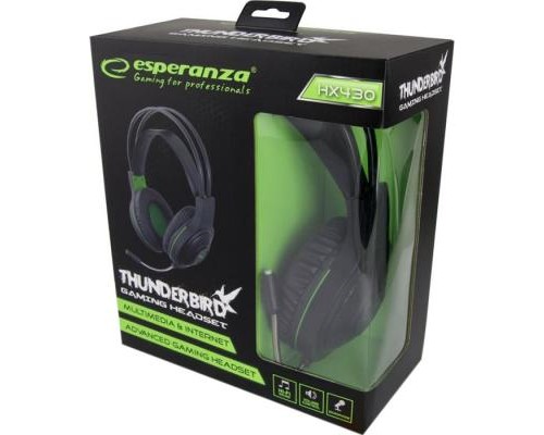 Навушники Esperanza EGH430 Black-Green (EGH430)