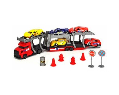 Ігровий набір Dickie Toys Автотранспортер з 5 металевими машинками (3745012) Ігровий набір Dickie Toys Автотранспортер з 5 металевими машинками (3745012)