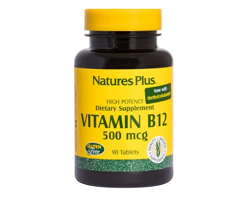 Вітамін Natures Plus Вітамін B-12 (Метилкобаламін), Nature's Plus, 500 мкг, 90 Та (NTP1710) Вітамін Natures Plus Вітамін B-12 (Метилкобаламін), Nature's Plus, 500 мкг, 90 Та (NTP1710)
