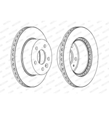 Гальмівний диск FERODO DDF860