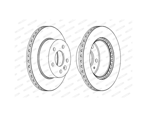 Гальмівний диск FERODO DDF860